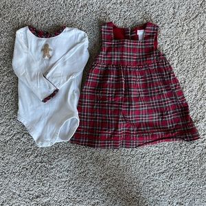 Janie and Jack 12-18 Month Gingerbread Dress and Bodysuit .